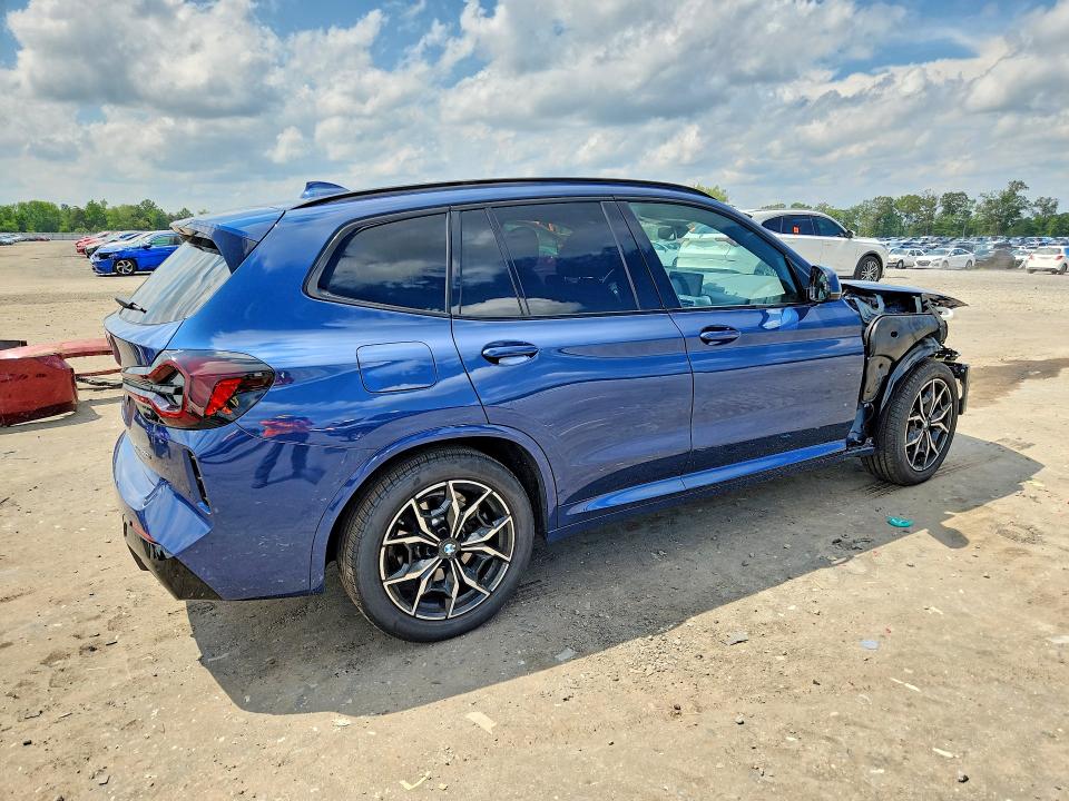 2022 BMW X3 VIN 5UX53DP03N9M07225 COPART salvage auction — FRONT END, VA - CERT OF TITLE - SALVAGE, sold $20,200 on 2026-07-29 (photo 3)