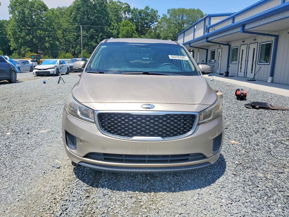 2015 Kia SEDONA VIN KNDMB5C11F6021278 COPART salvage auction — REAR END, Salvage Title, sold $550 on 2026-07-23 (photo 5)