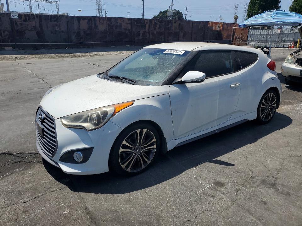2016 Hyundai Veloster VIN KMHTC6AE8GU302765 COPART salvage auction — NORMAL WEAR, Ca - Dis/Dlr/Exp Only Clean Title, sold $1,250 on 2026-07-31 (photo 1)