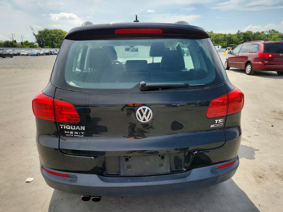 2016 Volkswagen Tiguan VIN WVGBV7AX5GW014414 COPART salvage auction — FRONT END, Fl - Cert Of Title Slvg Rebuildable, sold $450 on 2026-08-19 (photo 6)