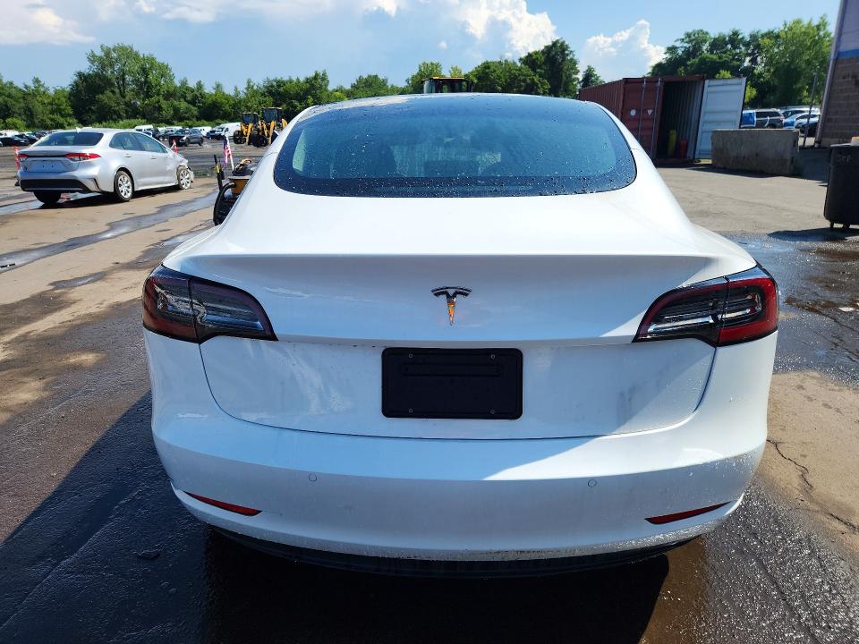 2022 Tesla Model 3 VIN 5YJ3E1EA5NF351629 COPART salvage auction — FRONT END, CT - CERT OF TITLE-SALVAGE, sold $4,600 on 2026-09-08 (photo 6)