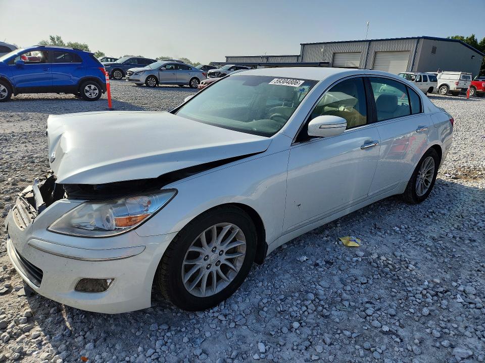 2011 Hyundai Genesis VIN KMHGC4DE4BU141180 COPART salvage auction — FRONT END, MI - CERTIFICATE OF TITLE, sold $275 on 2026-07-23 (photo 1)