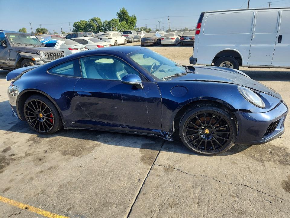 2020 Porsche 911 VIN WP0AB2A9XLS227616 COPART salvage auction — FRONT END, Ny - Mv-907A Salvage Certificate, sold $45,500 on 2026-08-03 (photo 4)