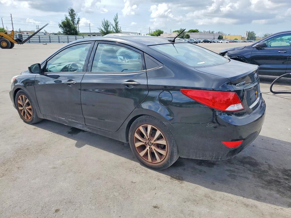2017 Hyundai Accent VIN KMHCT4AE0HU354929 COPART salvage auction — REAR END, FL - CERTIFICATE OF TITLE, sold $1,150 on 2026-07-27 (photo 2)