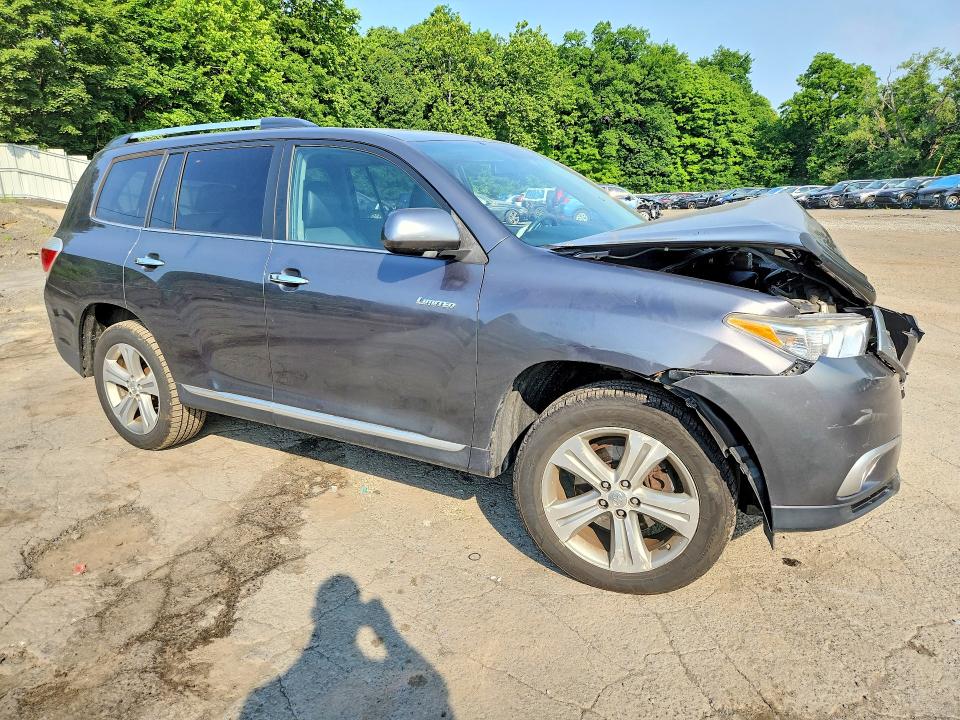 2012 Toyota Highlander VIN 5TDDK3EH4CS117187 COPART salvage auction — FRONT END, Ny - Mv-907A Salvage Certificate, sold $1,250 on 2026-07-28 (photo 4)