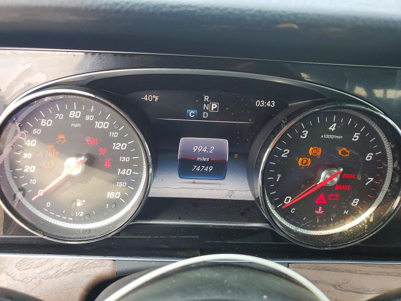 2017 Mercedes-benz E-klasse VIN WDDZF4KB8HA046019 COPART salvage auction — FRONT END, Md - Cert Of Salvage < 75% Damage, sold $3,950 on 2026-08-03 (photo 9)