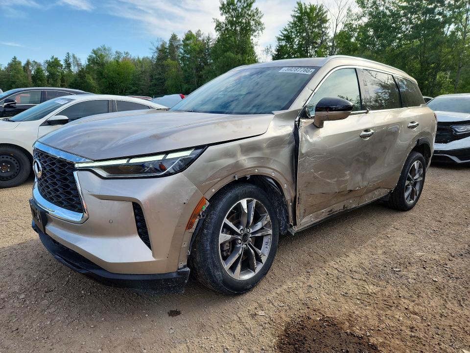 2023 Infiniti Qx60 VIN 5N1DL1FS2PC362262 COPART salvage auction — SIDE, On - Permit No Brand - Unfit, sold $7,300 on 2026-07-30 (photo 1)