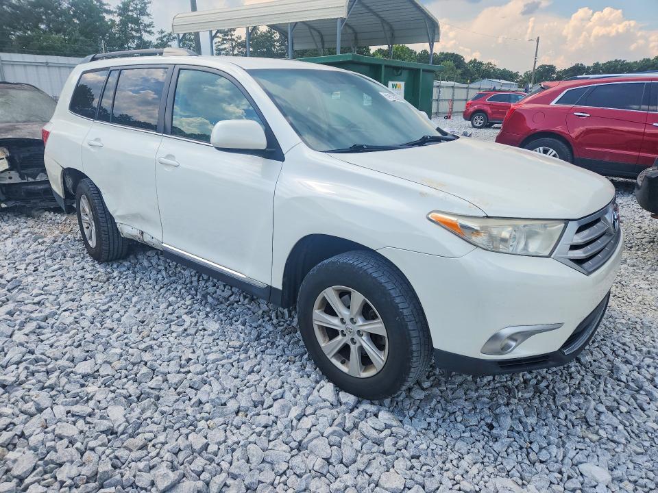 2012 Toyota Highlander VIN 5TDZA3EH9CS030071 COPART salvage auction — SIDE, GA - CERT OF TITLE-SALVAGE, sold $1,450 on 2026-07-28 (photo 4)