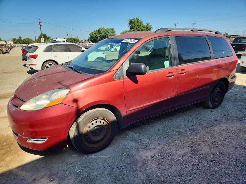 2009 Toyota Sienna VIN 5TDZK23C49S249608 COPART salvage auction — SIDE, CA - DIS/DLR/EXP ONLY CLEAN TITLE, sold $550 on 2026-07-20 (photo 1)