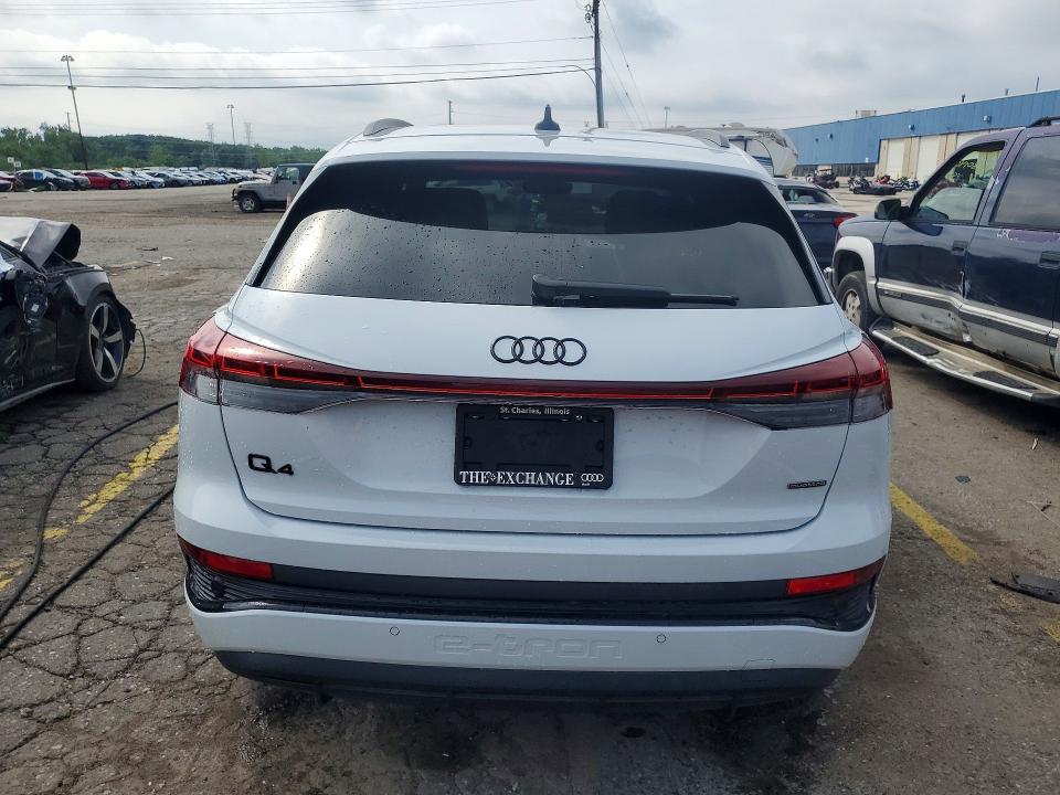 2024 Audi Q4 e-tron VIN WA1LUBFZ4RP054077 COPART salvage auction — FRONT END, Mi - Certificate Of Title, sold $15,300 on 2026-08-18 (photo 6)