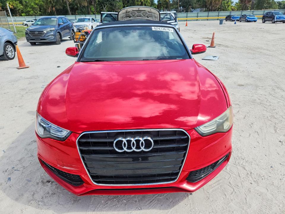 2015 Audi A5 VIN WAUMFAFH4FN013264 COPART salvage auction — MECHANICAL, Fl - Certificate Of Title, sold $500 on 2026-07-29 (photo 5)