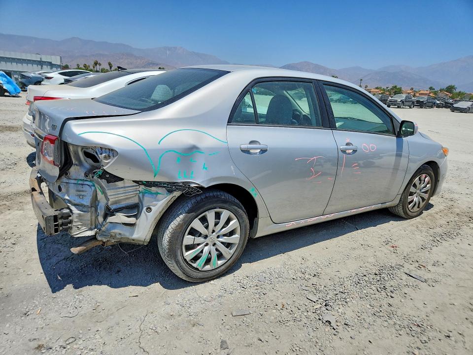 2012 Toyota Corolla VIN 5YFBU4EE9CP060930 COPART salvage auction — REAR END, Ca - Salvage Certificate, sold $2,000 on 2026-07-15 (photo 3)