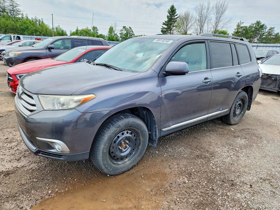 2013 Toyota Highlander VIN 5TDZA3EH4DS032733 COPART salvage auction — REAR END, ON - PERMIT NO BRAND - UNFIT, sold $775 on 2026-07-21 (photo 1)