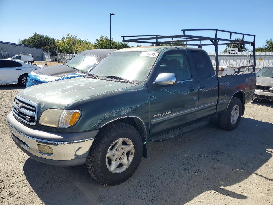 2000 Toyota Tundra VIN 5TBRT3416YS107106 COPART salvage auction — REAR END, CA - DIS/DLR/EXP ONLY CLEAN TITLE, sold $650 on 2026-07-16 (photo 1)