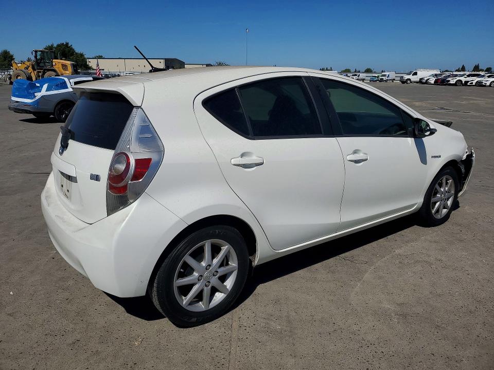 2013 Toyota Prius VIN JTDKDTB38D1052160 COPART salvage auction — FRONT END, Ca - Salvage Certificate, sold $15 on 2026-07-27 (photo 3)