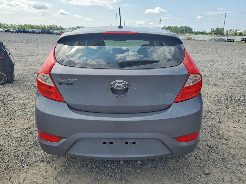 2016 Hyundai Accent VIN KMHCT5AE5GU259397 COPART salvage auction — FRONT END, ON - PERMIT NO BRAND - UNFIT, sold $225 on 2026-07-21 (photo 6)