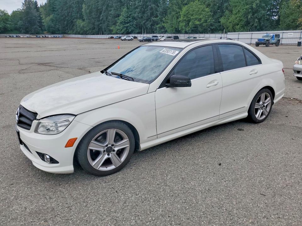2010 Mercedes-benz C-klasse VIN WDDGF8BB8AF420491 COPART salvage auction — FRONT END, WA - BILL OF SALE, sold $1,250 on 2026-08-03 (photo 1)