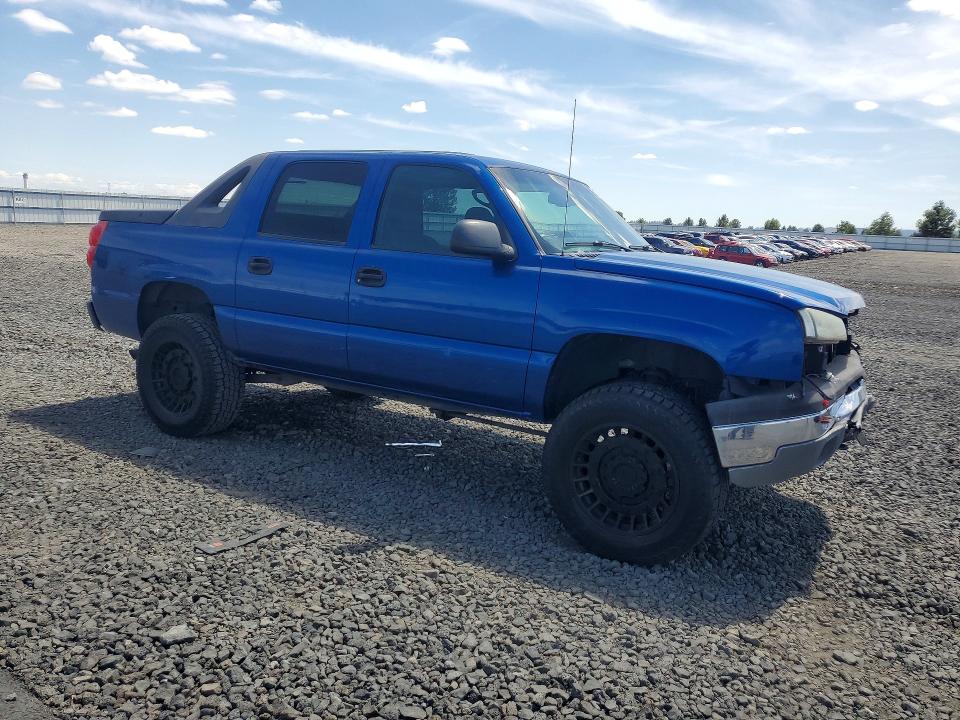 2003 Chevrolet Avalanche VIN 3GNEK13T33G312963 COPART salvage auction — FRONT END, WA - BILL OF SALE, sold $1,650 on 2026-07-08 (photo 4)