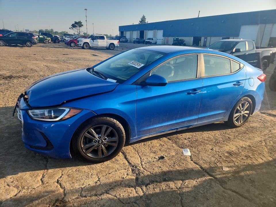 2017 Hyundai Elantra VIN KMHD84LFXHU212342 COPART salvage auction — FRONT END, Mi - Certificate Of Title, sold $1,650 on 2026-07-07 (photo 1)