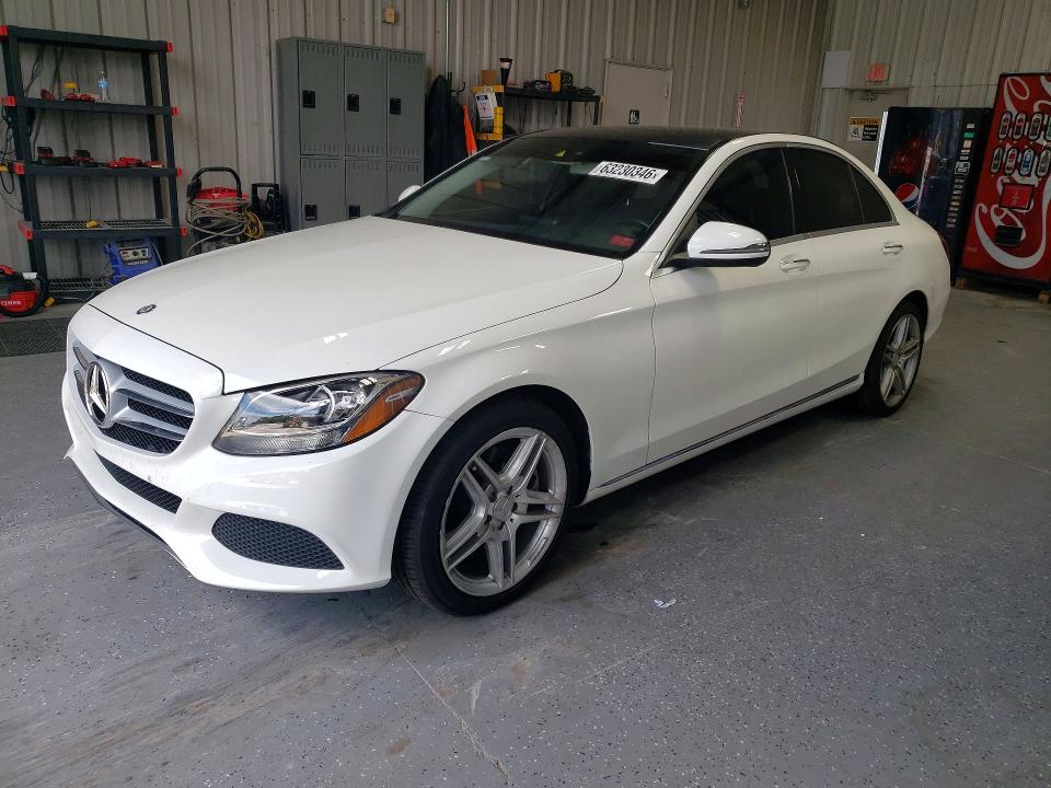2016 Mercedes-benz C-klasse VIN WDDWF4JB1GR141266 COPART salvage auction — MECHANICAL, Nc - Dealer Only Clean Title, sold $1,750 on 2026-08-06 (photo 1)