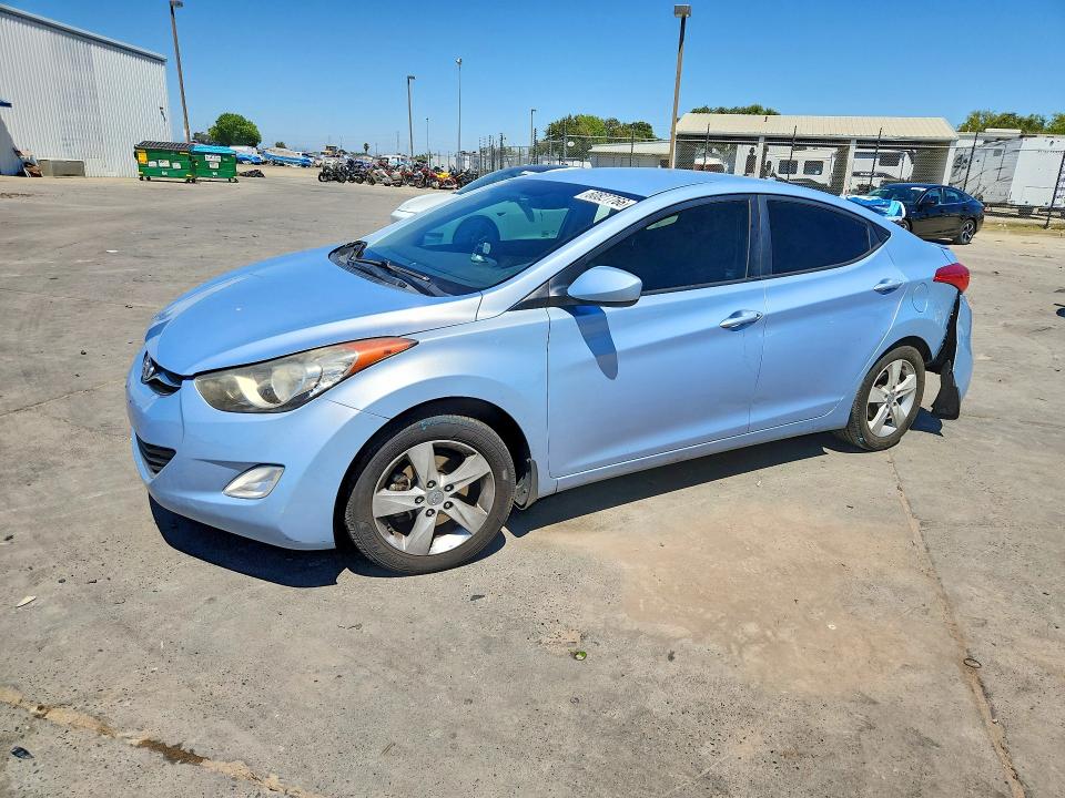 2013 Hyundai Elantra VIN KMHDH4AEXDU486774 COPART salvage auction — VANDALISM, Ca - Salvage Certificate, sold $275 on 2026-07-20 (photo 1)