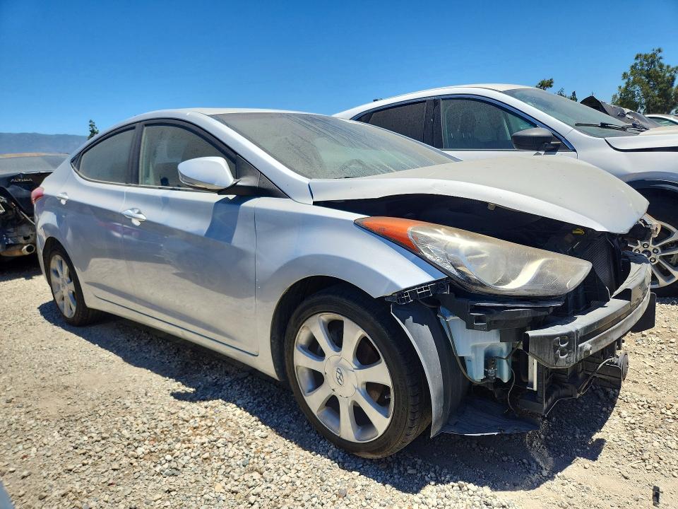 2011 Hyundai Elantra VIN KMHDH4AE8BU157844 COPART salvage auction — FRONT END, CA - SALVAGE CERTIFICATE, sold $975 on 2026-07-09 (photo 4)