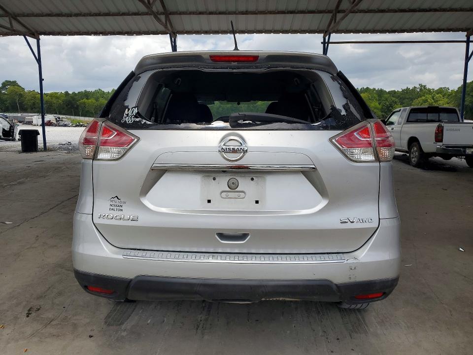 2015 Nissan Rogue VIN KNMAT2MV1FP515652 COPART salvage auction — REAR END, Ga - Cert Of Title-Salvage, sold $550 on 2026-07-30 (photo 6)