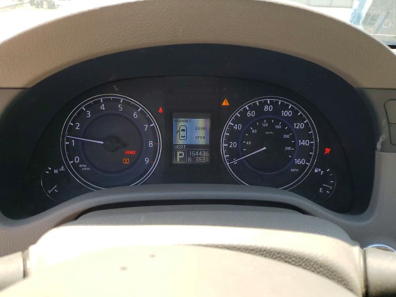 2013 Infiniti G VIN JN1CV6APXDM302975 COPART salvage auction — FRONT END, CA - SALVAGE CERTIFICATE, sold $350 on 2026-07-24 (photo 9)