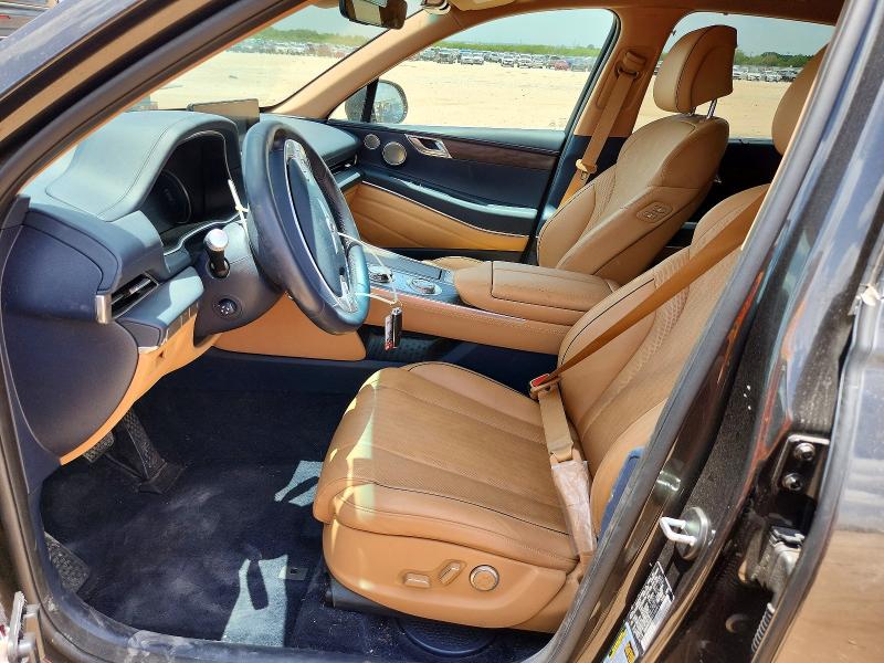 2024 Genesis Gv80 VIN KMUHBDSB5RU168951 COPART salvage auction — FRONT END, Tx - Salvage Vehicle Title, sold $6,700 on 2026-07-23 (photo 7)