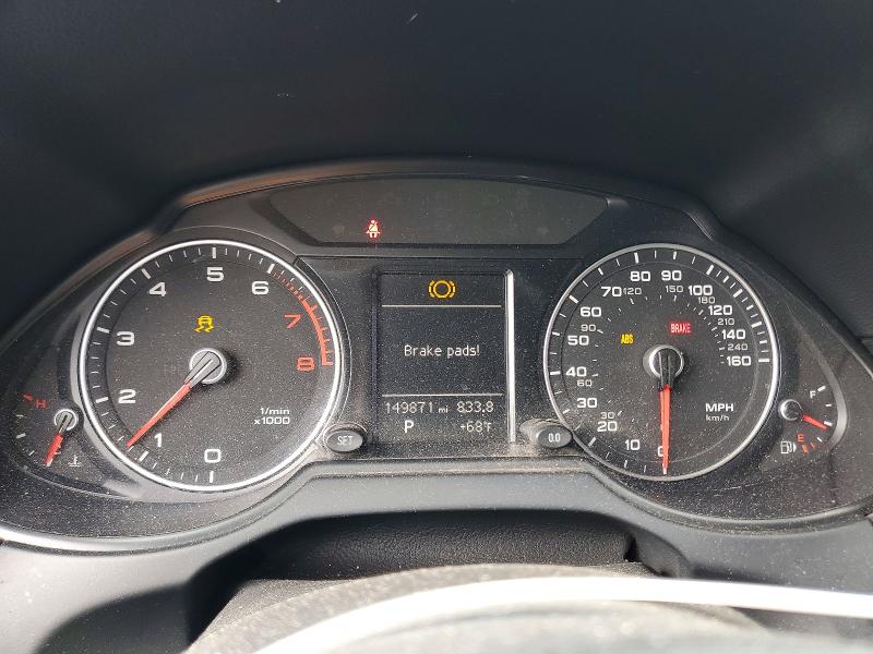 2014 Audi Q5 VIN WA1CFAFP7EA053201 COPART salvage auction — MECHANICAL, Ca - App For Dup Salvage Or Ac, sold $650 on 2026-07-28 (photo 9)