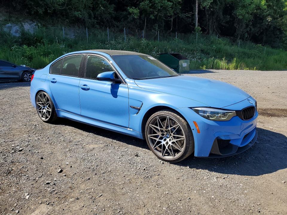 2018 BMW M3 VIN WBS8M9C55J5L00133 COPART salvage auction — SIDE, Ny - Mv-907A Salvage Certificate, sold $28,000 on 2026-07-23 (photo 4)