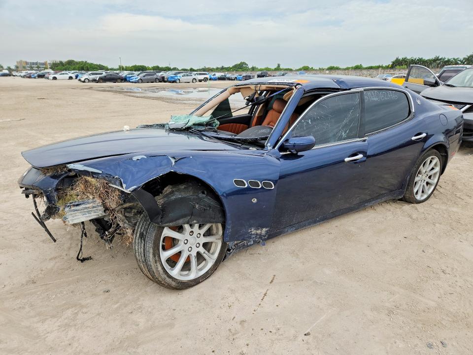 2008 Maserati Quattroporte VIN ZAMFE39A980033515 COPART salvage auction — FRONT END, FL - CERT OF TITLE-REBUILT, sold $275 on 2026-07-29 (photo 1)