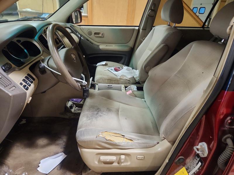 2005 Toyota Highlander VIN JTEEP21A550115572 COPART salvage auction — REAR END, Ma - Cert Of Title-Salvage, sold $775 on 2026-07-28 (photo 7)