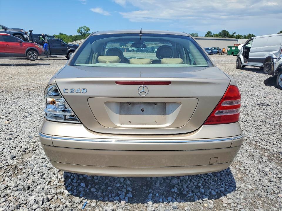 2002 Mercedes-benz C class VIN WDBRF61J12E001887 COPART salvage auction — REAR END, Al - Cert Of Title-Salvage Title, sold $225 on 2026-07-28 (photo 6)