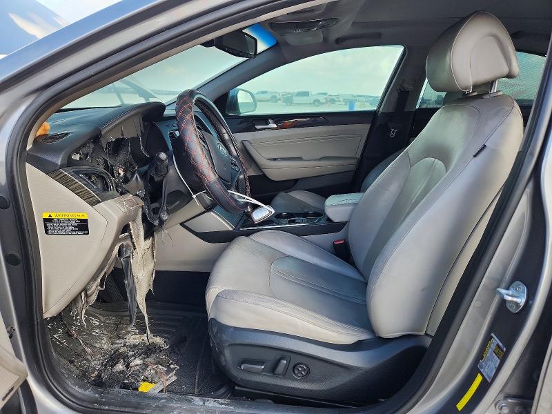 2017 Hyundai Sonata VIN KMHE34L16HA056583 COPART salvage auction — UNDERCARRIAGE, TX - SALVAGE VEHICLE TITLE (P), sold $70 on 2026-07-16 (photo 7)