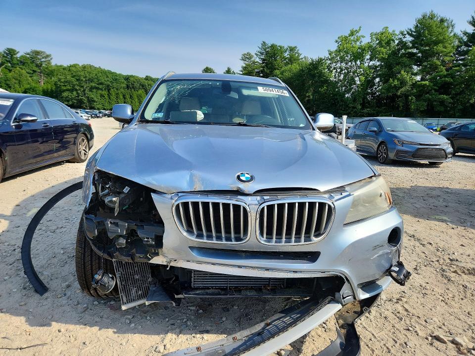 2011 BMW X3 VIN 5UXWX7C52BLT78729 COPART salvage auction — FRONT END, MA - CERT OF TITLE-RECONSTRCTD COLL, sold $325 on 2026-07-23 (photo 5)
