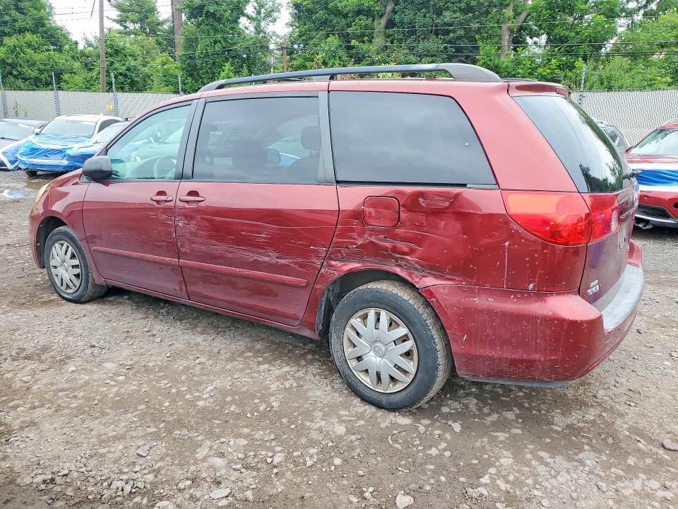 2007 Toyota Sienna VIN 5TDZK23C47S065217 COPART salvage auction — SIDE, Pa - Certificate Of Salvage, sold $1,300 on 2026-07-22 (photo 2)