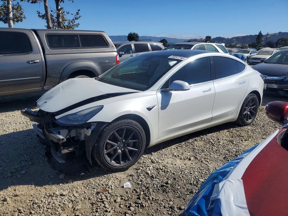 2019 Tesla Model 3 VIN 5YJ3E1EB6KF421577 COPART salvage auction — FRONT END, Ca - Salvage Certificate, sold $5,400 on 2026-07-09 (photo 1)