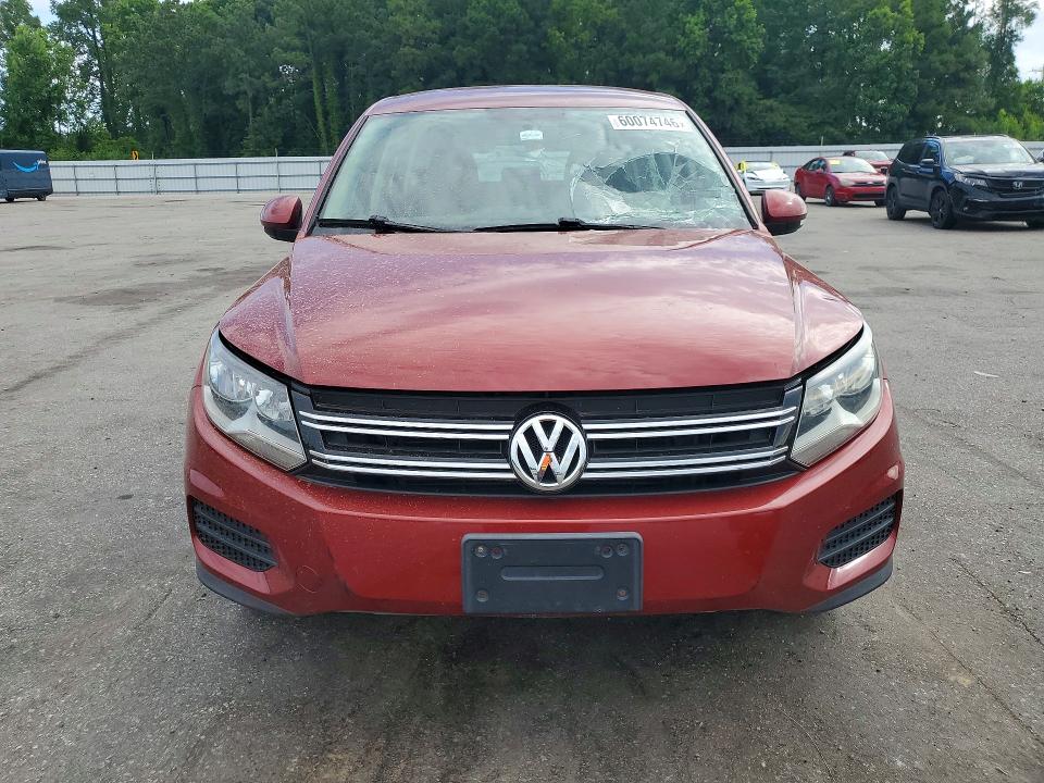 2013 Volkswagen Tiguan VIN WVGAV3AX8DW111963 COPART salvage auction — FRONT END, Nc - Salvage Certificate Of Title, sold $275 on 2026-07-30 (photo 5)