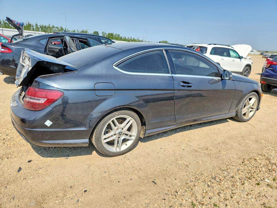2013 Mercedes-benz C class VIN WDDGJ4HB8DG012070 COPART salvage auction — REAR END, Ab - Bos - Salvage, sold $1,050 on 2026-08-13 (photo 3)