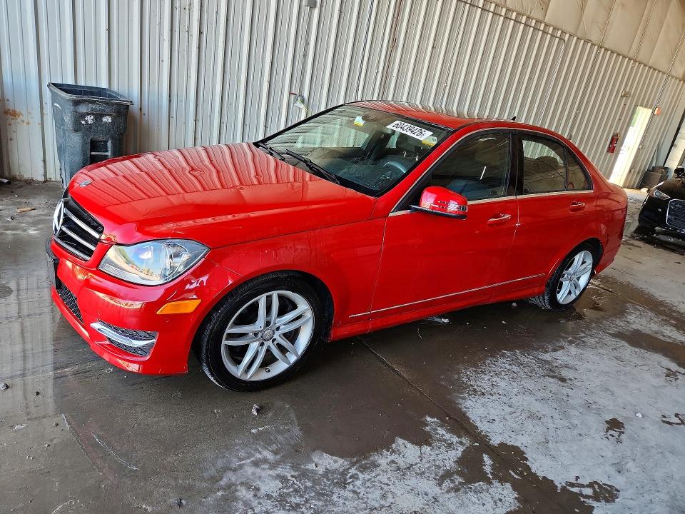 2014 Mercedes-benz C-klasse VIN WDDGF8AB0ER308872 COPART salvage auction — HAIL, Wi - Certificate Of Title, sold $4,650 on 2026-08-10 (photo 1)