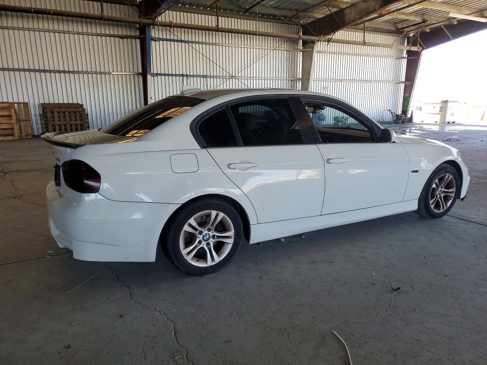 2008 BMW 3 series VIN WBAVA37548NL48109 COPART salvage auction — REAR END, CA - SALVAGE CERTIFICATE, sold $700 on 2026-07-20 (photo 3)