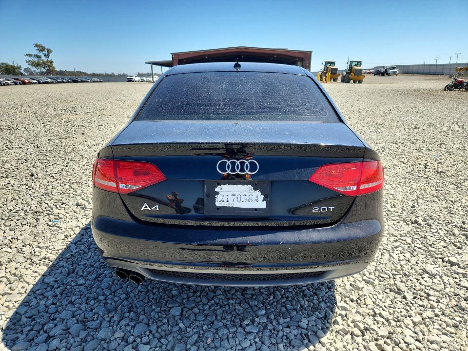 2012 Audi A4 VIN WAUEFAFL8CA119583 COPART salvage auction — FRONT END, Ca - Salvage Certificate, sold $925 on 2026-07-16 (photo 6)