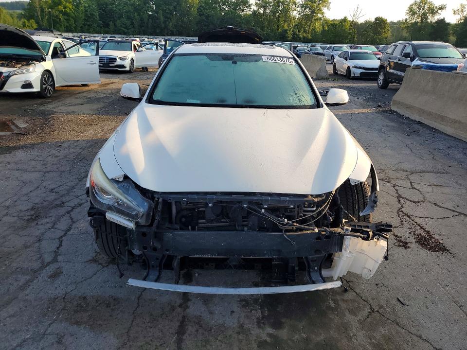 2018 Infiniti Q50 VIN JN1EV7AR0JM432064 COPART salvage auction — FRONT END, Ny - Mv-907A Salvage Certificate, sold $425 on 2026-07-28 (photo 5)