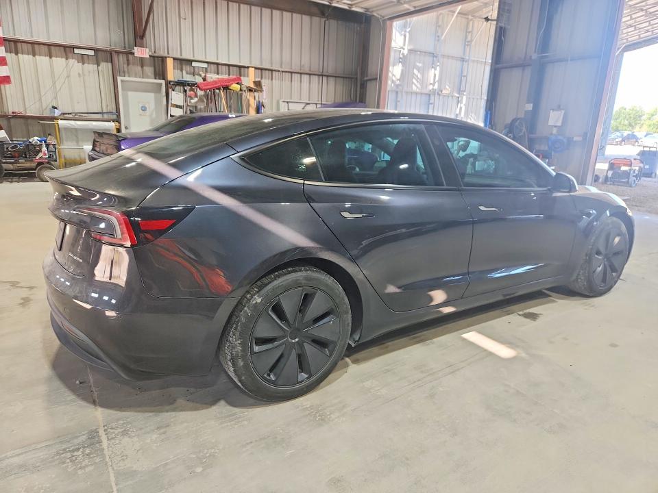 2024 Tesla Model 3 VIN 5YJ3E1EBXRF836833 COPART salvage auction — UNDERCARRIAGE, TX - CERTIFICATE OF TITLE (P), sold $14,200 on 2026-07-27 (photo 3)