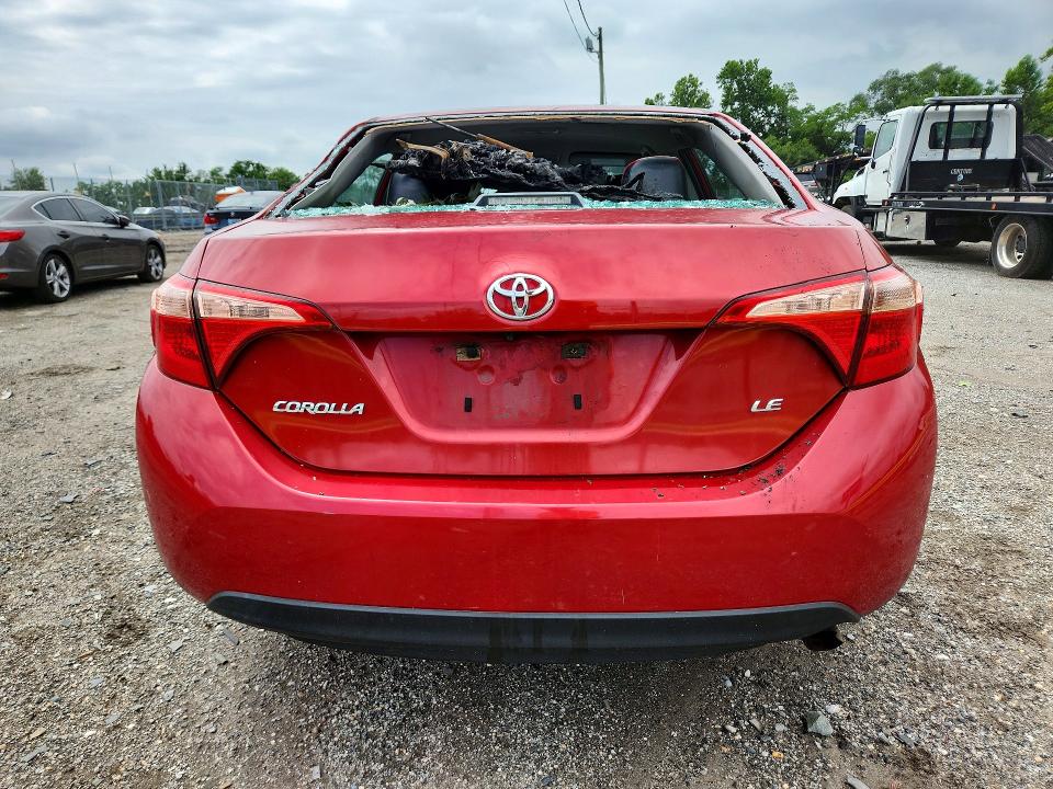 2018 Toyota Corolla VIN 5YFBURHE4JP751949 COPART salvage auction — ROOF, Md - Cert Of Salvage > 75% Damage, sold $175 on 2026-07-30 (photo 6)