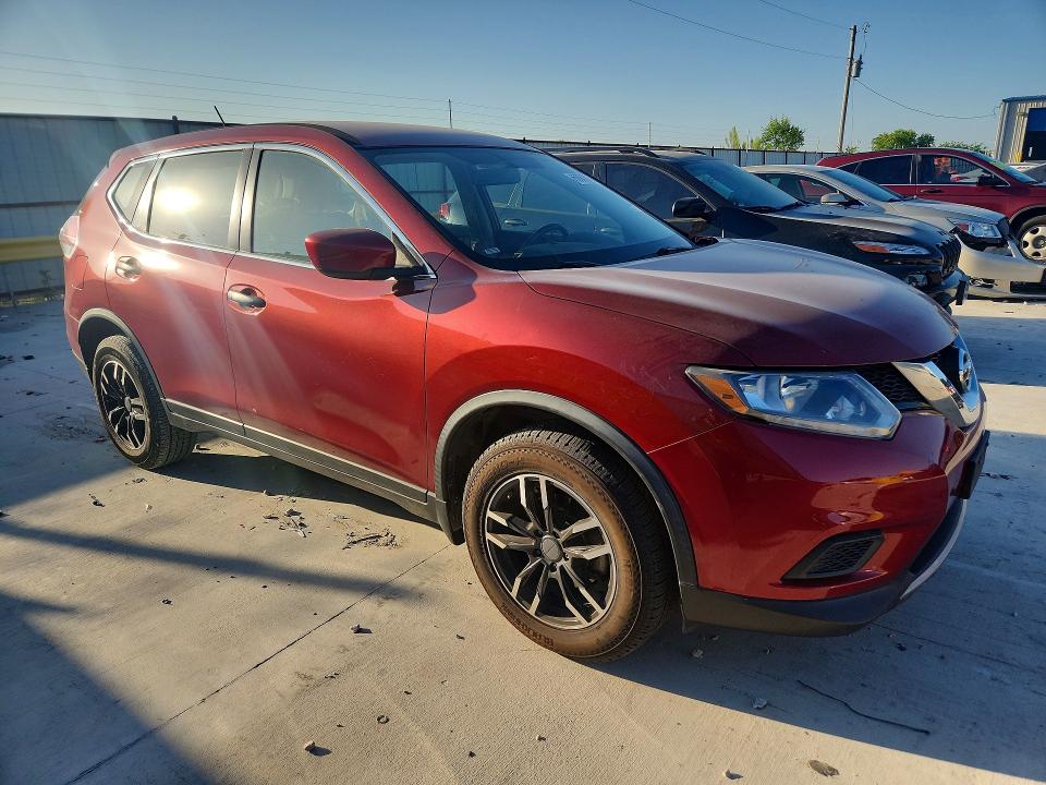 2016 Nissan Rogue VIN JN8AT2MT7GW012590 COPART salvage auction — NORMAL WEAR, Tx - Certificate Of Title, sold $1,150 on 2026-07-10 (photo 4)