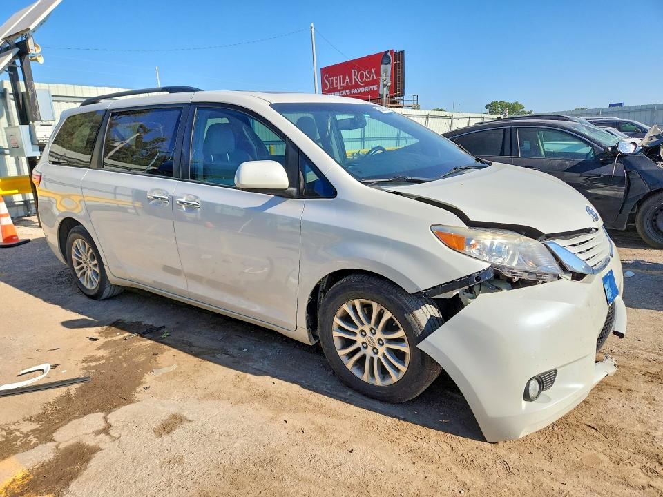 2015 Toyota Sienna VIN 5TDYK3DC1FS622115 COPART salvage auction — FRONT END, Salvage Title, sold $175 on 2026-07-27 (photo 4)