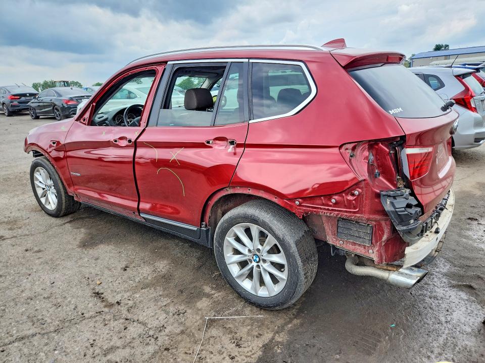 2014 BMW X3 VIN 5UXWX9C52E0D20558 COPART salvage auction — WATER/FLOOD, Pa - Certificate Of Salvage, sold $1,000 on 2026-07-31 (photo 2)