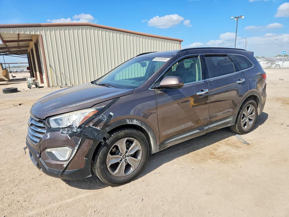 2013 Hyundai Santa fe VIN KM8SM4HF5DU015116 COPART salvage auction — FRONT END, Tx - Certificate Of Title, sold $900 on 2026-07-22 (photo 1)